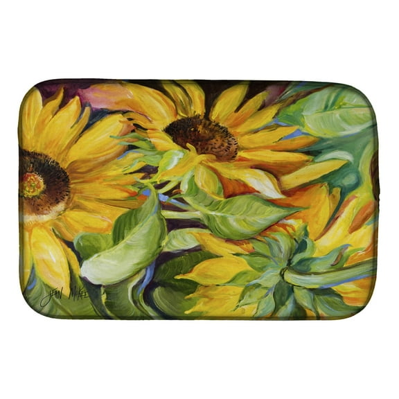 Carolines Treasures JMK1122DDM Sunflowers Dish Drying Mat 14 x 21" multicolor