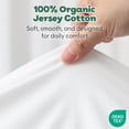 thumbnail image 2 of The Peanutshell Organic Cotton Playard Toddler Bed Sheets for Baby Boys and Girls, White, 2 Pack, 2 of 8