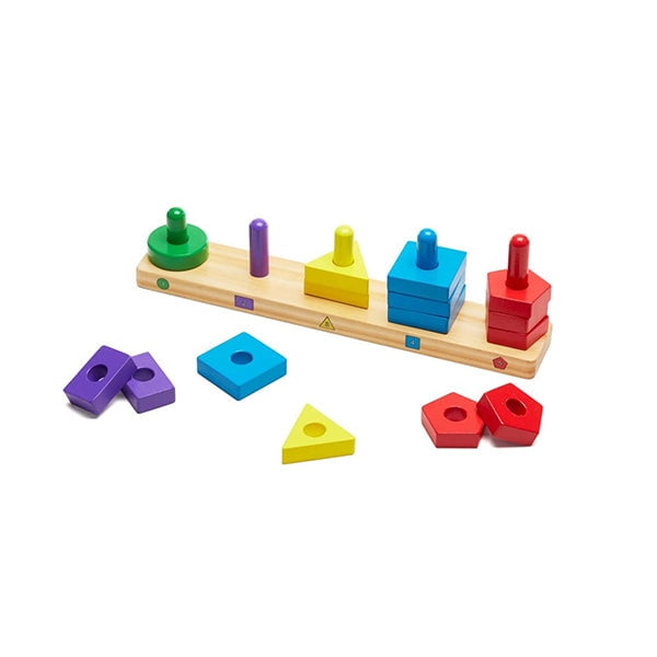 Melissa & Doug Figuras Y Formas De Madera.