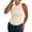 Beige, variant on Women's Ribbed Sleeveless Tank Top, Racerback Thick Strap Casual Camisole, Solid Color Basic Cami for Women, Summer Layering Tops, Everyday Basic Casual Tops for Women Beige L