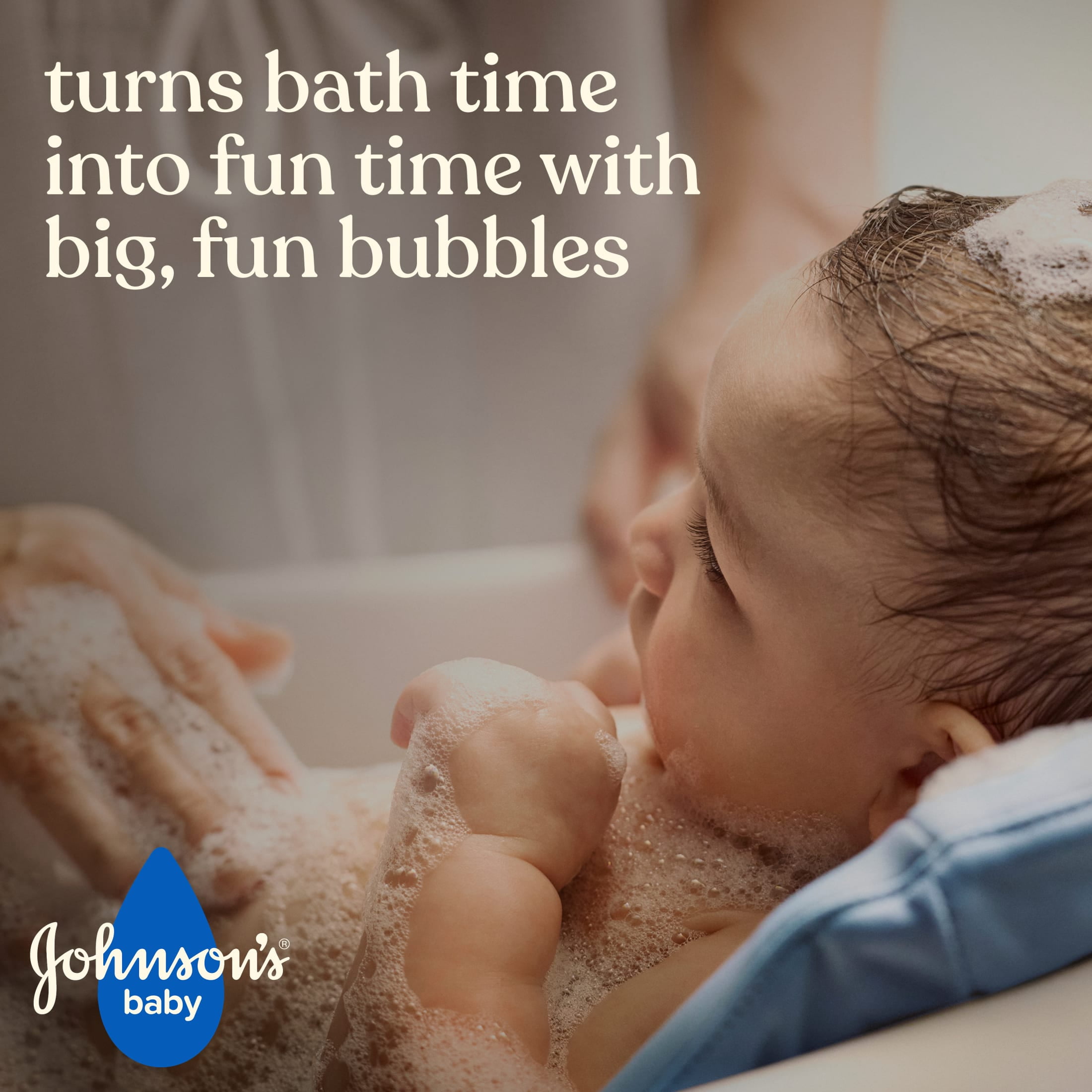 (2 pack) Johnson's Baby Fluffy Bubbles Bubble Bath, Hypoallergenic, 13.6 fl. oz