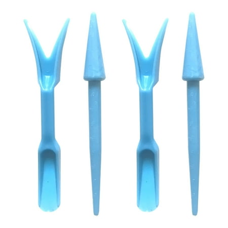 iOPQO Seed Disseminators Transplanting Device Planters Digging Tool Seedling Garden Nursery Trays 2pcs planter  gardening tool set 2pcs blue Blue