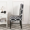 thumbnail image 4 of Skksst Spandex Dining Chair Slipcover Printed Home Banquet Removable Seat Protector Cover, Set of 6, 4 of 7