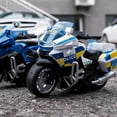 thumbnail image 3 of Motorcycle Toys For Boys Friction Powered Play Toy Motorbike Push And Go Motorcycle With Sound, White, 3 of 5