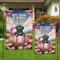 thumbnail image 4 of My Dog Is My Valentine Cute Labrador Retriever in Gift Box Garden Flag 12x18in Double Sided Lab Dog Lover Gifts Outdoor Decor - 3006, 4 of 5