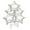 Silver, variant on PMU 22 Inch Star Mylar Balloon Silver Pkg/1