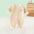 thumbnail image 4 of Baby Girl Clothes 0 To 2 Year Old Plus Velvet Jumpsuit Spring, Fall And Winter Thickened Bottoming Jacket To Keep Warm When Going Out Baby Girl Clothes on Clearance, 4 of 5