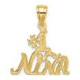 thumbnail image 1 of 14K 1 NINA Charm Yellow Gold Polished Dazzling Sculptural Luxury Celebrate milestones with style and brilliance, 1 of 4