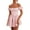 Pink, variant on Women Short Sleeve Mini Dress Solid Color Backless Corset Party A-Line Dress Summer Streetwear