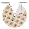 thumbnail image 2 of Sikiie Labrador Retriever Dog 30-48 inches {designName} Print Christmas Tree Skirt Snowman Xmas Tree Skirt with Edge Christmas Decorations for Holiday Party30", 2 of 7