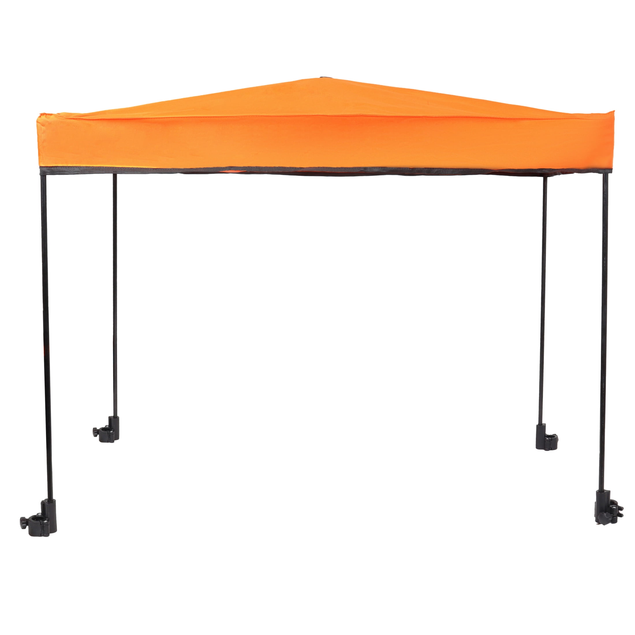 GDF Studio 3-in-1 Folding Wagon Cart with Bench Seat, Detachable Canopy, and Storage, Heavy-Duty Utility Wagon, Orange