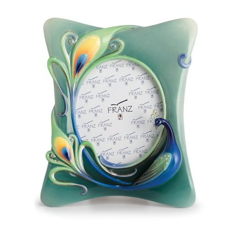 - Franz Porcelain - Photo Frame - Peacock Splendor