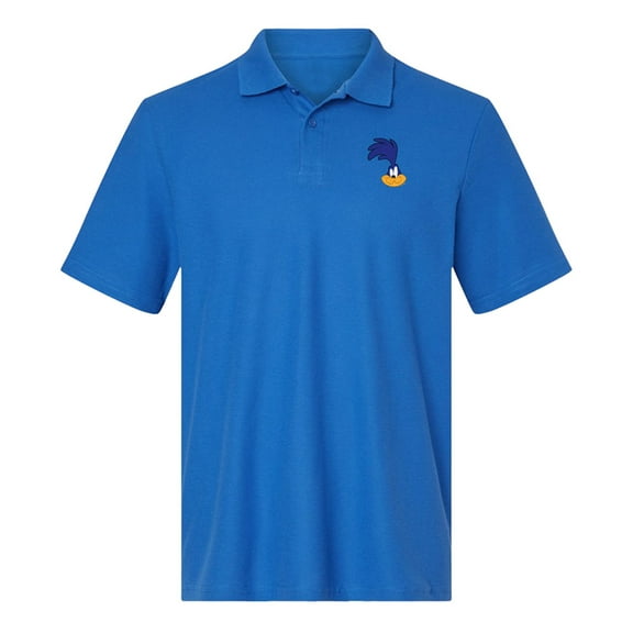 Looney Tunes Road Runner Cotton Polo Shirt, Royal, Large