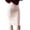 Beige, variant on Ediodpoh Women's Skirts Womens Short Suede Skirt Elastic Waist Skirt Solid Color Side Slit High Waist Pencil Skirt Navy M