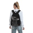 thumbnail image 7 of Lsque Geometric Lines Dog Art Pattern Adult Backpack – Durable & Lightweight PU Canvas Storage Bag , 15” Laptop Compartment, and Multiple Pockets, 7 of 7