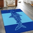 thumbnail image 3 of Shark Washable Area Rugs 3'x5', Summer Beach Low Pile Throw Living Room Rug Non-Slip Sturdy Edge Binding Carpet for Indoor Entryway Bedside Kitchen, 3 of 9