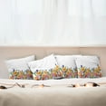 thumbnail image 3 of Ambesonne Flower Throw Pillow Cover 4 Pack, Cartoon Garden Tulips, 16", Multicolor, 3 of 6