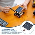thumbnail image 4 of Uxcell 5 Pcs 3V 0.45W 150mA Mini Solar Panels, Small Polycrystalline Solar Cell Panel with 2 Cable for DIY Electric Toy Materials Kits Charger, 60mm x 55mm, 4 of 6