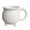 White, variant on Ceramic Cauldron Mug for Halloween, Witch Themed Coffee Tea Cup with Novelty Shape, Spooky Drinkware for Kitchen Table Decor, Home Dining Party Supplies (White)