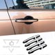 thumbnail image 2 of Door Handle Cover Trim For-Jaguar XE XF F-Pace X761 for Land, Black, 2 of 4