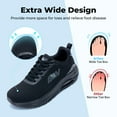 thumbnail image 3 of Artlea Wide Toe Box Shoes Womens Walking Shoes with Arch Support Plantar Fasciitis Orthotic Sneakers for Arch and Heel Pain Relief, Size 8, 3 of 7
