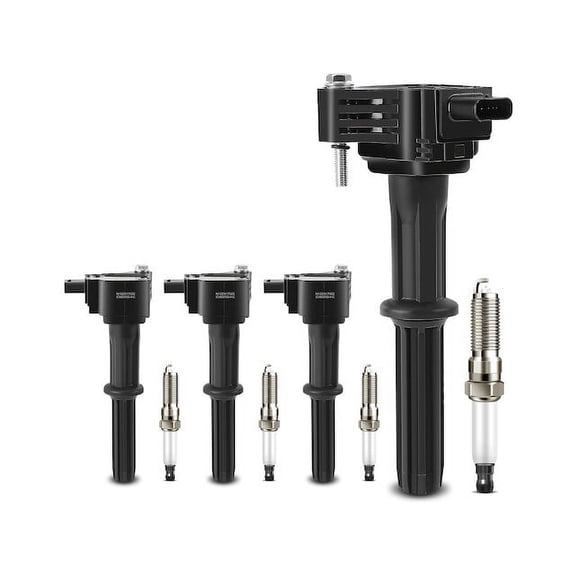 Ignition Coil Set with Spark Plugs 8 - Compatible with 2016 - 2021 Chevy Spark 1.4L 4-Cylinder 2017 2018 2019 2020