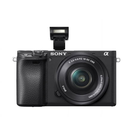 Sony a6400 ILCE-6400L - Digital camera - mirrorless - 24.2 MP - APS-C - 4K / 30 fps - 3x optical zoom 16-50mm lens - Wi-Fi, NFC, Bluetooth - black