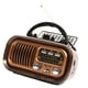 thumbnail image 2 of Radio portatil,Radio Portatil Retro Altavoz AM FM SW 3 Bandas,Soporte de radio Tarjeta TF Radio con batería USB,Regalos recargables del altavoz de radio de la decoración del vintage,Altavoz, 2 of 8