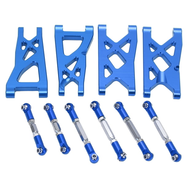 Brazos de suspensión delanteros traseros RC, brazos de suspensión RC traseros delanteros de aluminio RC y juego de varillas de tracción Brazos de suspensión y varillas de tracción para ARRM