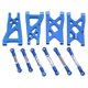 thumbnail image 2 of Brazos de suspensión trasera delantera de aluminio RC y varilla de tracción Servo enlace de dirección conjunto para ARRMA Senton 1/10 RC CarBlue, 2 of 10