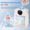 thumbnail image 4 of Aires acondicionados portátiles 4 en 1, humidificador enfriador de aire de CA evaporativo de 700 ml con 3 velocidades, luz de 7 colores y temporizador de 2 ~ 8 h, mini acondicionador personal, ventila, 4 of 5