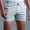 Gray Athletic Shorts, variant on HOOMEUMY Men's Summer Beach Shorts with Pockets Casual Breathable Drawstring Elastic Waist Bermuda Short Pants Green L