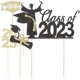thumbnail image 1 of Congratulations 2023 Graduation Cupcake Toppers Sturdy Cake Decorations for Party Desserts 10pcs, 1 of 4