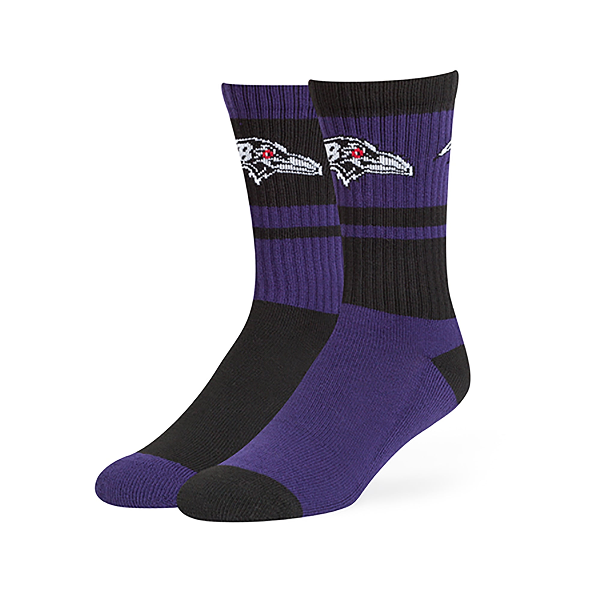 NFL Baltimore Ravens Wentworth Crew Crew Socks by Fan Favorite