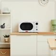 thumbnail image 3 of Nostalgia Countertop Microwave Oven, 0.7 Cu. Ft. 700-Watts with LED Digital, White, 3 of 5
