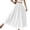 White, variant on XIAOCHA Women's Elastic Waist Flowy Wide Leg Pants Chiffon High Waisted Summer Palazzo Trousers,Black