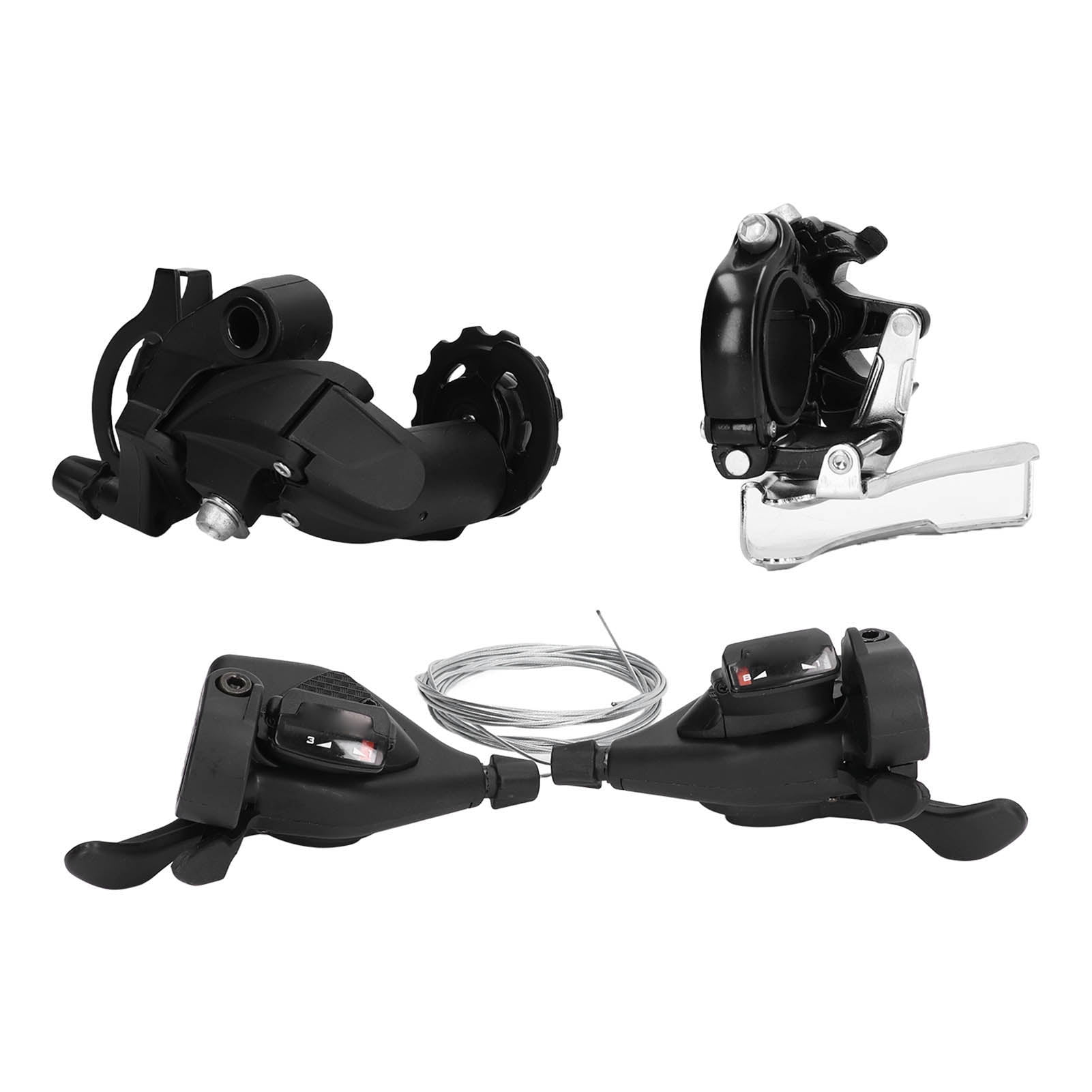 Bike Speed Groupset Brake Shifter Lever 3x8 24 Speed Wear Resistant H L Adjustment Screw Bidirectional Pull Effective Rust Proof For 8 Mountain Bikes Walmart