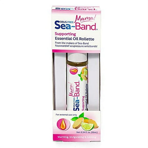 Sea-Band Mama! Anti-Nausea Aromatherapy Rollette with Essential Oils for Pregnancy Morning Sickness
