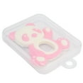 thumbnail image 1 of Baby  Toy, Baby Teething Toy Silicone Ease Discomfort Pink Easy Clean  For Daily Use For Infant, 1 of 8