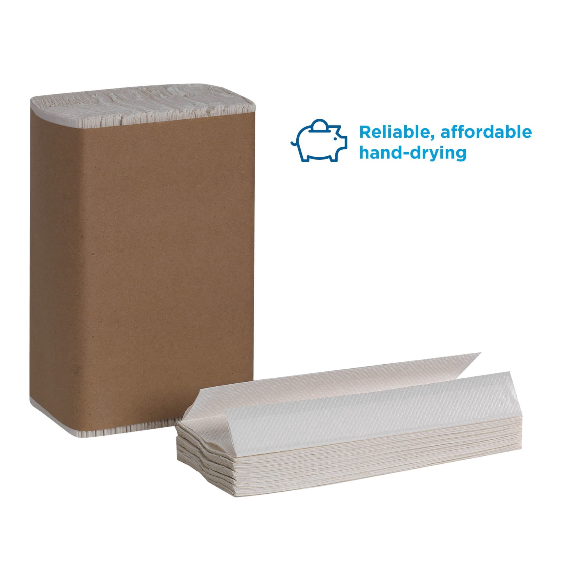 Pacific Blue Basic™ By GP PRO™ C-Fold Paper Towels, 100% Recycled, White, 240 Sheets Per Pack, Pack Of 10