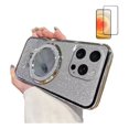 thumbnail image 1 of Funda Para iPhone 16 Pro Max Plus Espejo De Polvo Flash+mica, 1 of 8