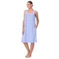 thumbnail image 4 of Aria Women's Sleeveless 40" Cotton Nightgown, Sizes XS-5X, 4 of 6