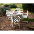 thumbnail image 2 of POLYWOOD Chippendale 5-Piece Round Arm Chair Dining Set - Slate Gray, 2 of 4