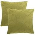 thumbnail image 4 of Throw Pillows Celery with STUFFING INCLUDED, Set of 2 18x18 Couch Pillows, Embroidered Bed Pillows for Home Décor, Filling 100% Polyester Fiber, Made in USA, 4 of 4
