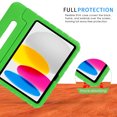 thumbnail image 3 of HDE iPad 10th Generation Case for Kids Shockproof iPad Cover 10.9 inch with Multi Angle Viewing Handle Stand Green, 3 of 6