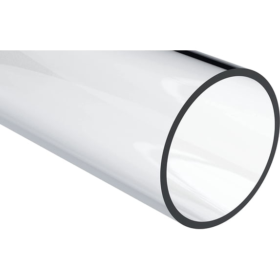 Clear Lexan Polycarbonate Rigid Round Tube,, 2-3/8