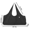 thumbnail image 3 of Large Yoga Mat Bag, Large Yoga Bag or Yoga Mat Carrier with Side Pocket, Fits Most Size Mats, Black, 3 of 4