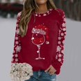 thumbnail image 2 of Womens Sweatshirt Oversized Sweatshirts Crewneck Long Sleeve Pullover, 2 of 4