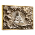 thumbnail image 2 of Designart "Unadorned Buddhist Icon I" Buddhism Floater Framed Wall Art Living Room, 2 of 5