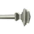 thumbnail image 3 of (2 pack) Better Homes & Gardens 1” Adjustable Single Curtain Rod, 42"-120", Brushed Nickel Metal Square, 3 of 8
